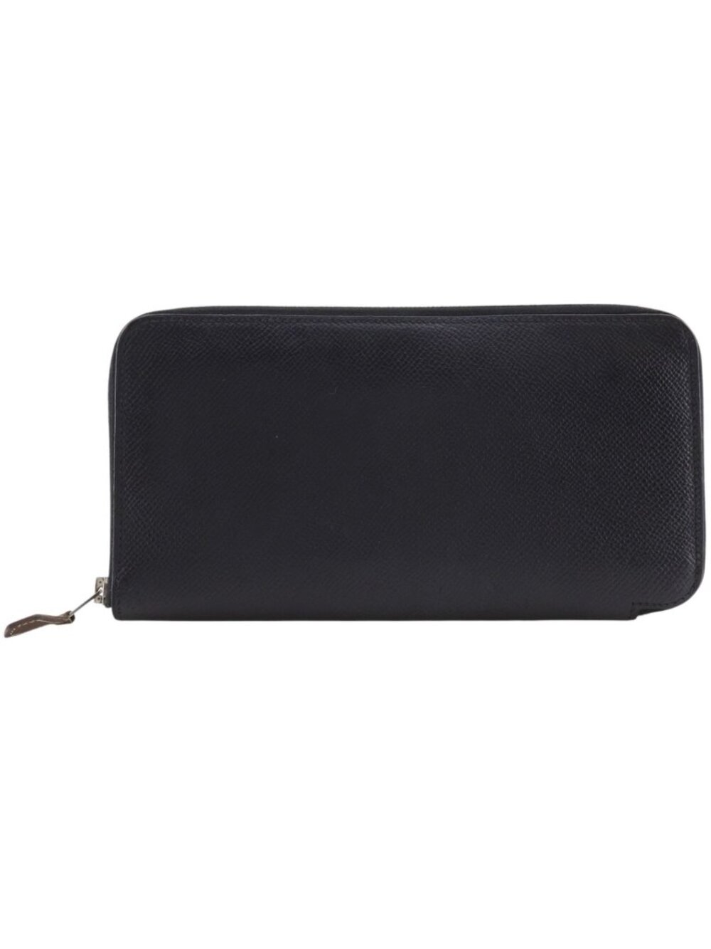 Hermes Azap Long Silk'in Veau Epsom Noir Black Wallet